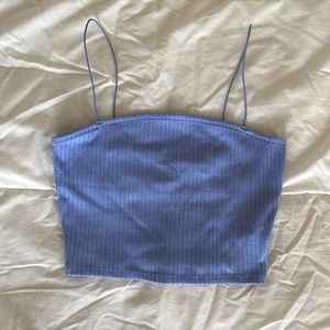 Forever 21 Ribbed Bungee Crop Tank (Small)